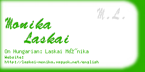 monika laskai business card